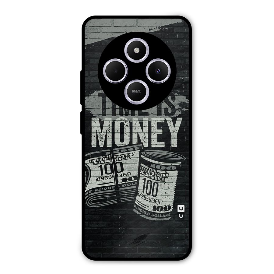 Time Is Money Metal Back Case for Poco M7