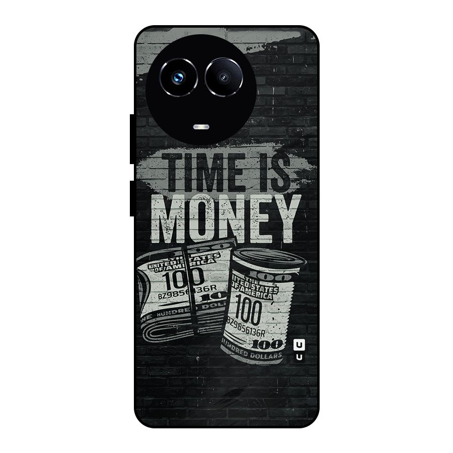 Time Is Money Metal Back Case for Realme 11 5G