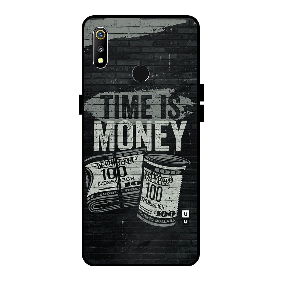 Time Is Money Metal Back Case for Realme 3