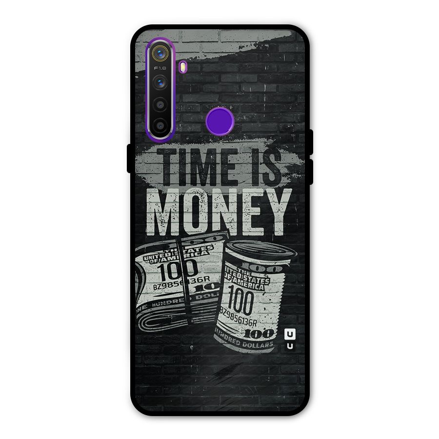Time Is Money Metal Back Case for Realme 5
