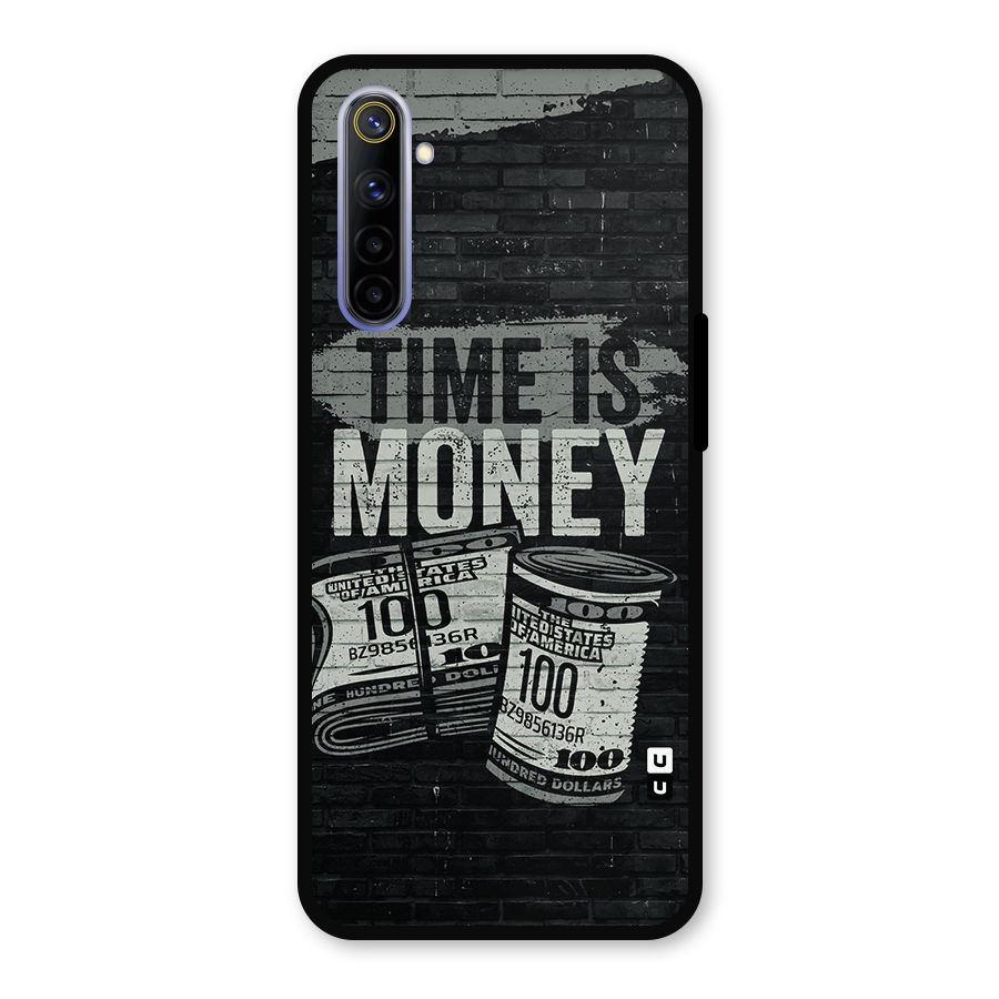 Time Is Money Metal Back Case for Realme 6