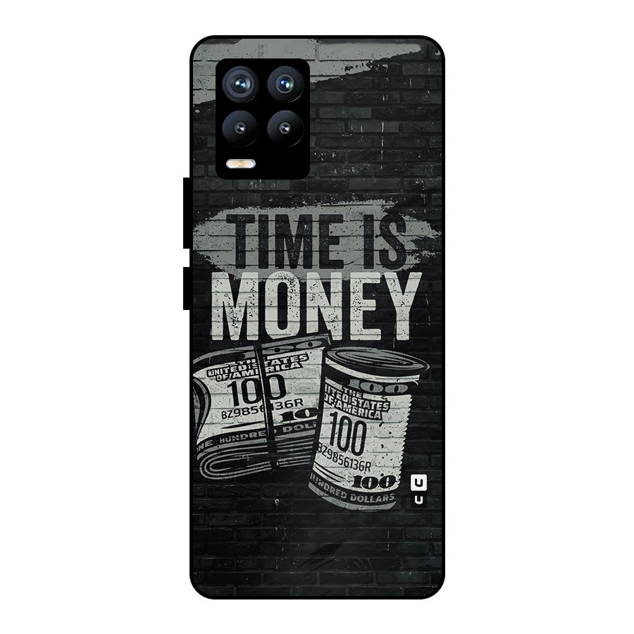 Time Is Money Metal Back Case for Realme 8