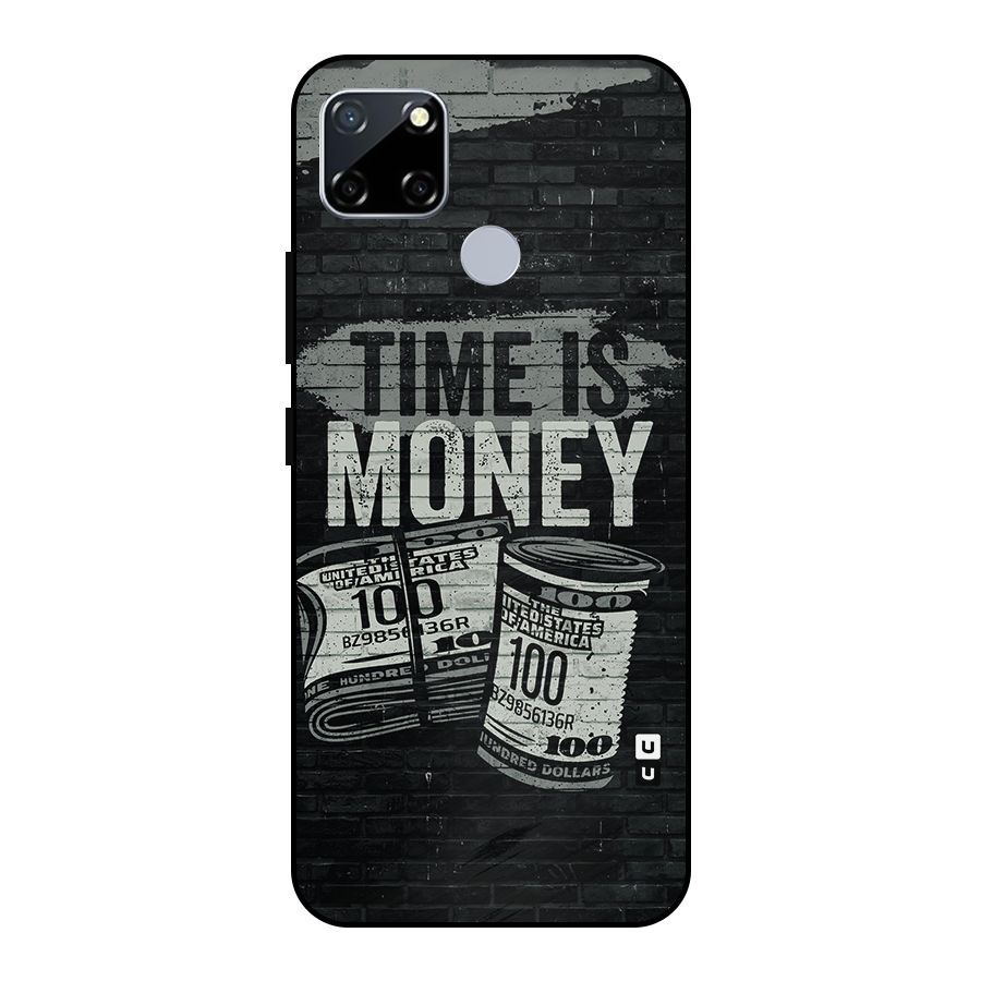 Time Is Money Metal Back Case for Realme Narzo 20