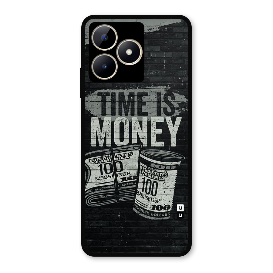 Time Is Money Metal Back Case for Realme Narzo N53