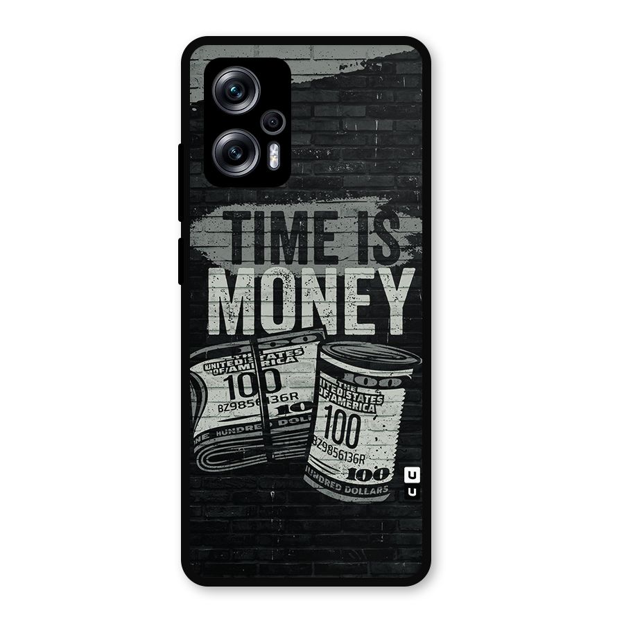 Time Is Money Metal Back Case for Redmi K50i