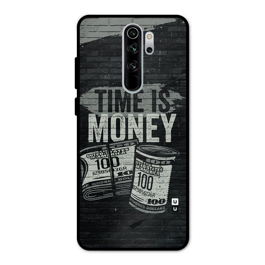 Time Is Money Metal Back Case for Redmi Note 8 Pro