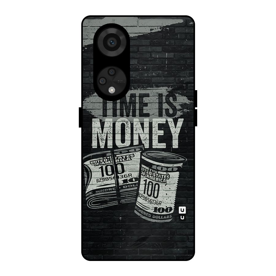 Time Is Money Metal Back Case for Reno8 T 5G