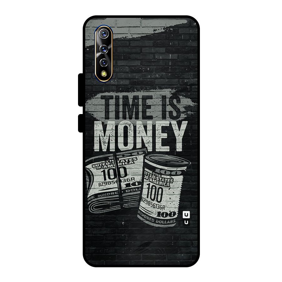 Time Is Money Metal Back Case for Vivo S1