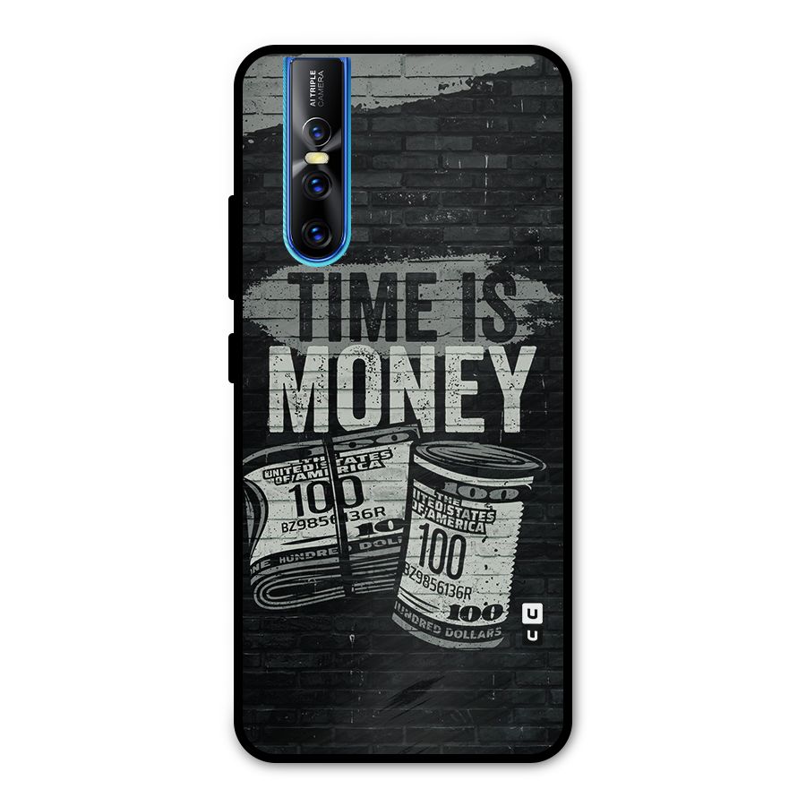 Time Is Money Metal Back Case for Vivo V15 Pro