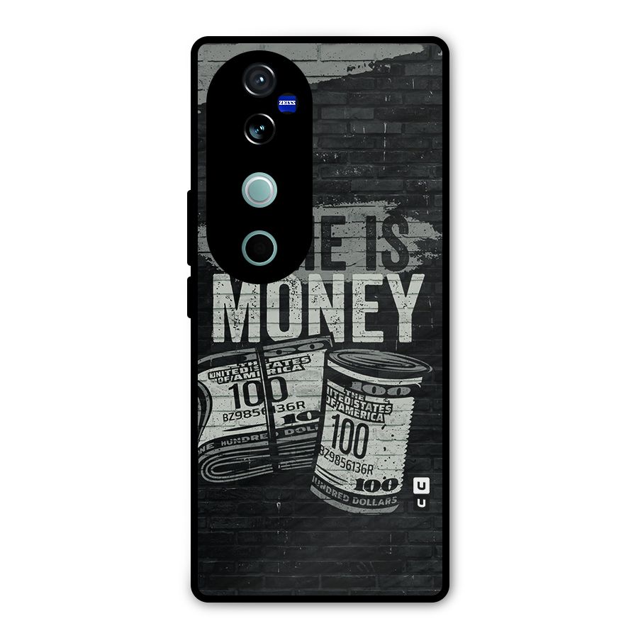 Time Is Money Metal Back Case for Vivo V40