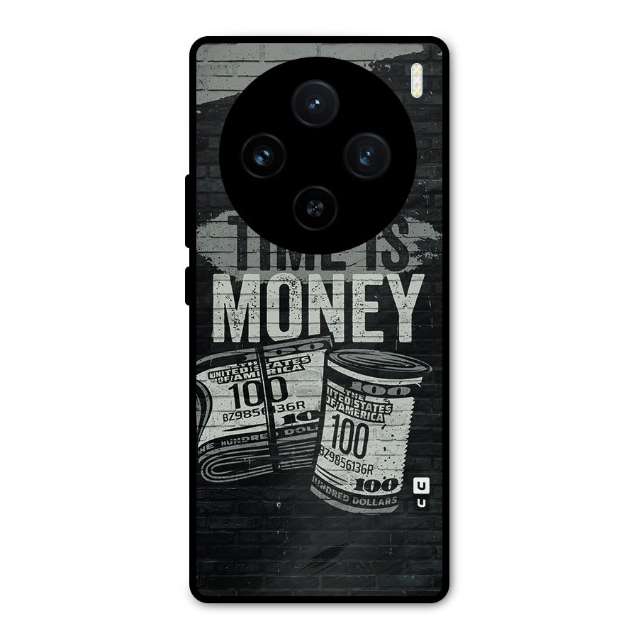 Time Is Money Metal Back Case for Vivo X100