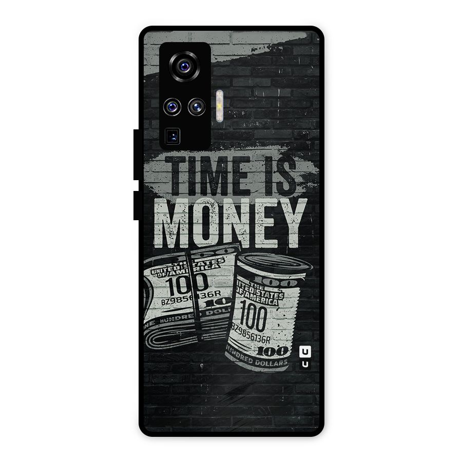 Time Is Money Metal Back Case for Vivo X50 Pro