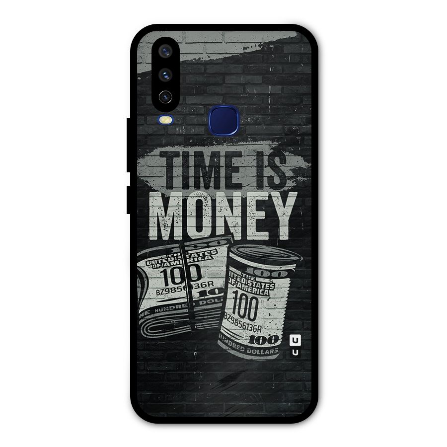 Time Is Money Metal Back Case for Vivo Y15