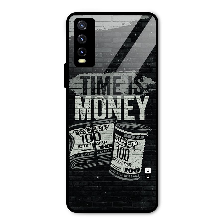 Time Is Money Metal Back Case for Vivo Y20g