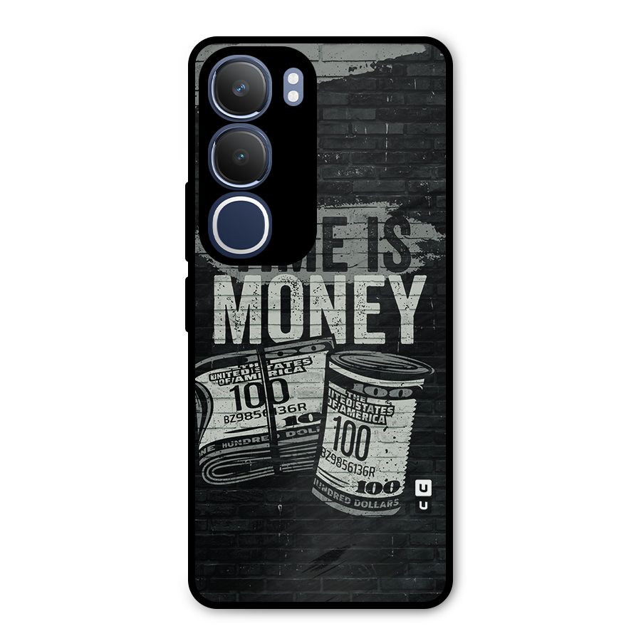 Time Is Money Metal Back Case for Vivo Y29