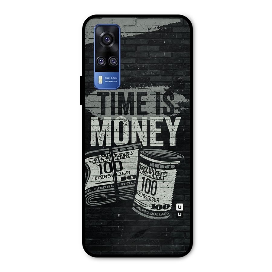 Time Is Money Metal Back Case for Vivo Y31