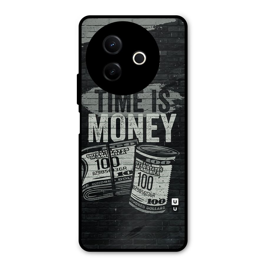 Time Is Money Metal Back Case for Vivo Y39