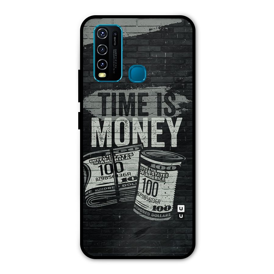 Time Is Money Metal Back Case for Vivo Y50