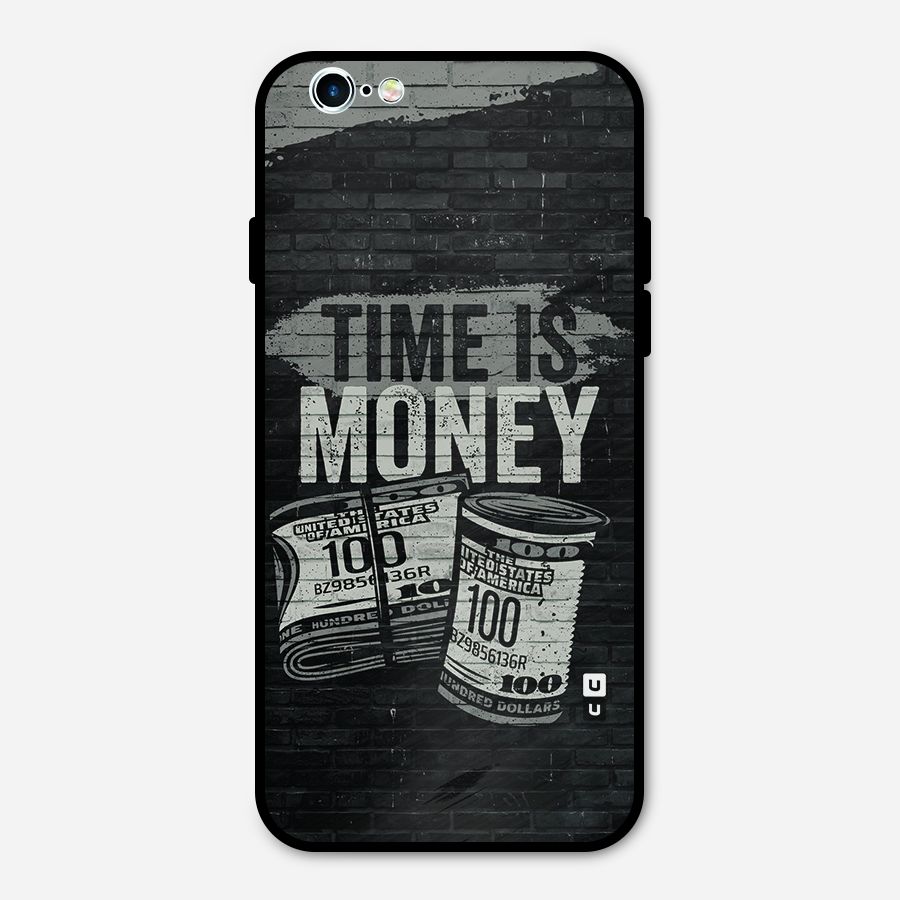 Time Is Money Metal Back Case for iPhone 6 6s