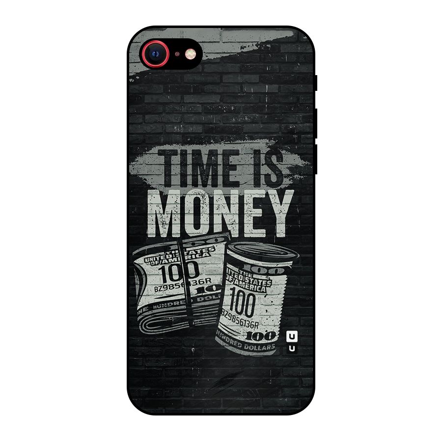 Time Is Money Metal Back Case for iPhone 7