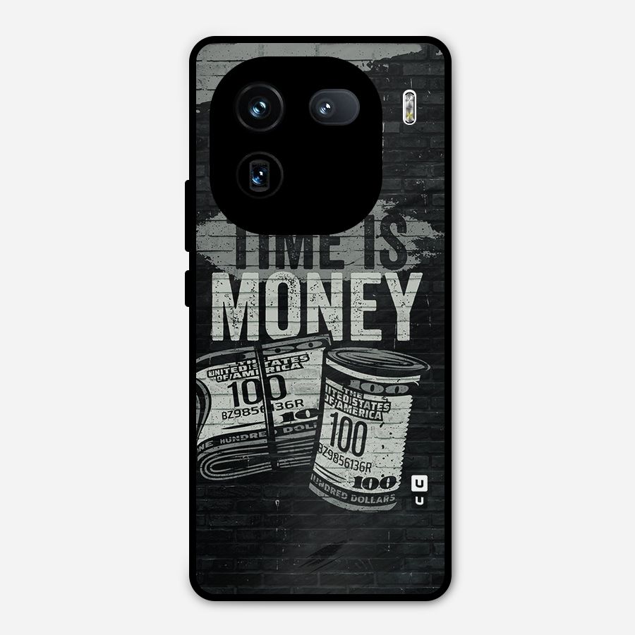 Time Is Money Metal Back Case for iQOO 12