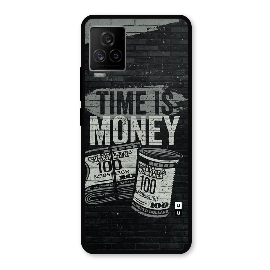 Time Is Money Metal Back Case for iQOO 7 Legend 5G