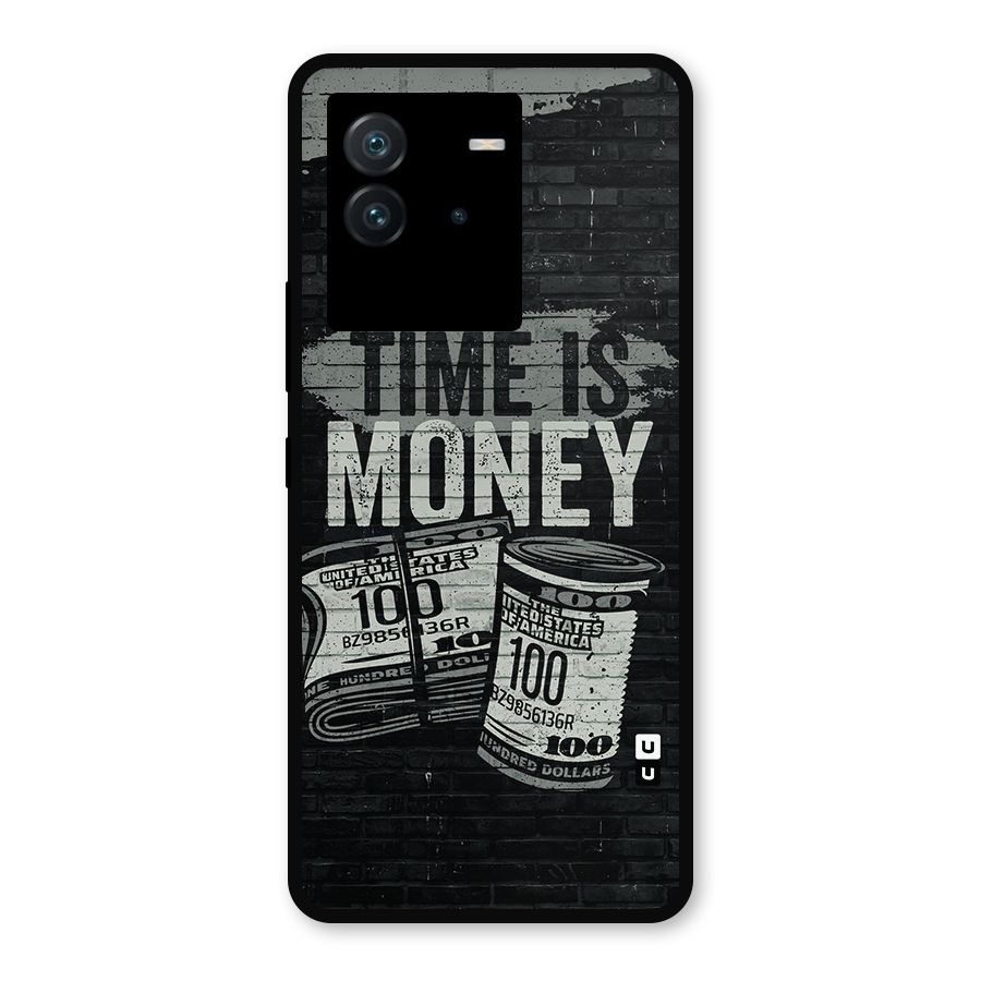Time Is Money Metal Back Case for iQOO Neo 6 5G