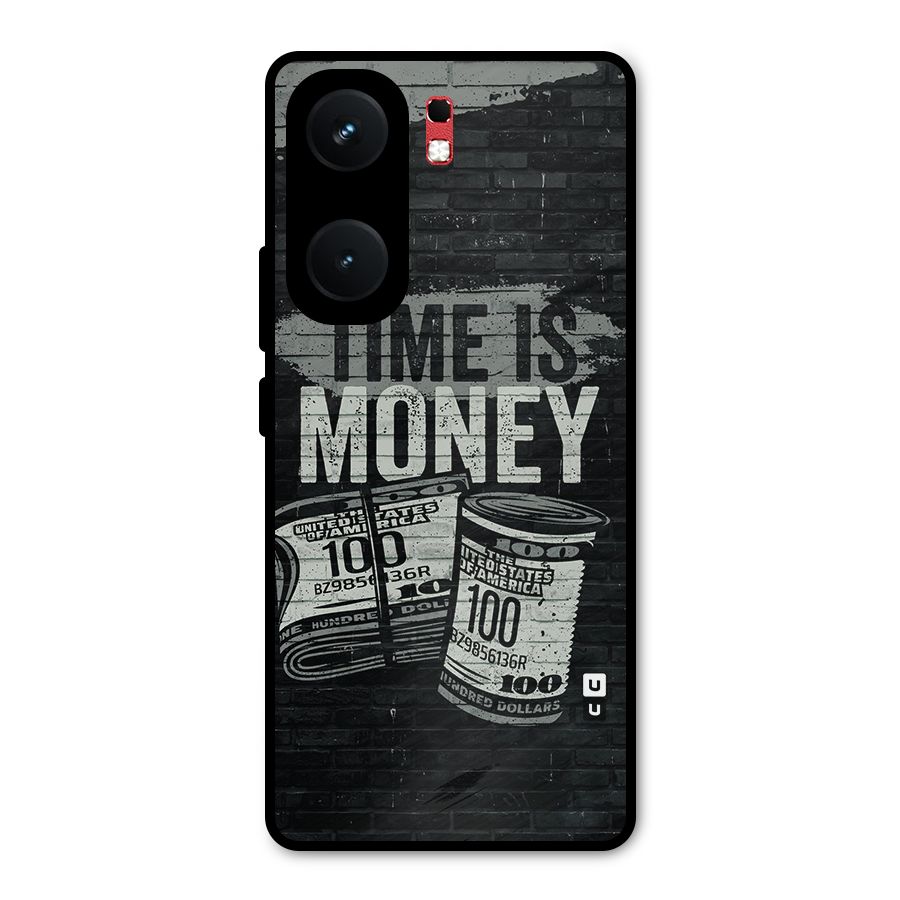 Time Is Money Metal Back Case for iQOO Neo 9 Pro