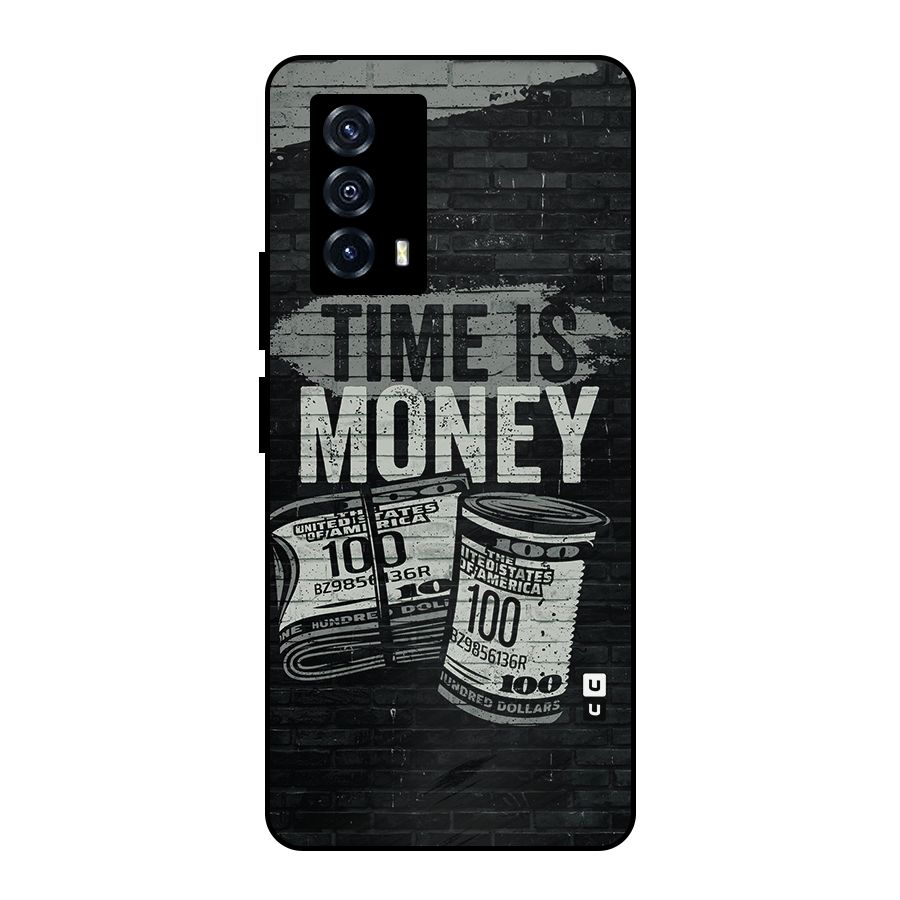 Time Is Money Metal Back Case for iQOO Z5