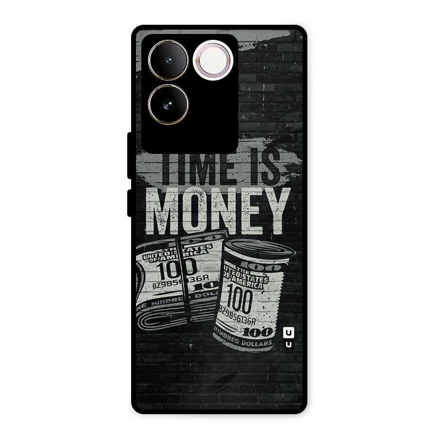 Time Is Money Metal Back Case for iQOO Z7 Pro