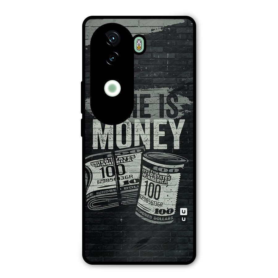 Time Is Money Metal Back Case for iQOO Z9s