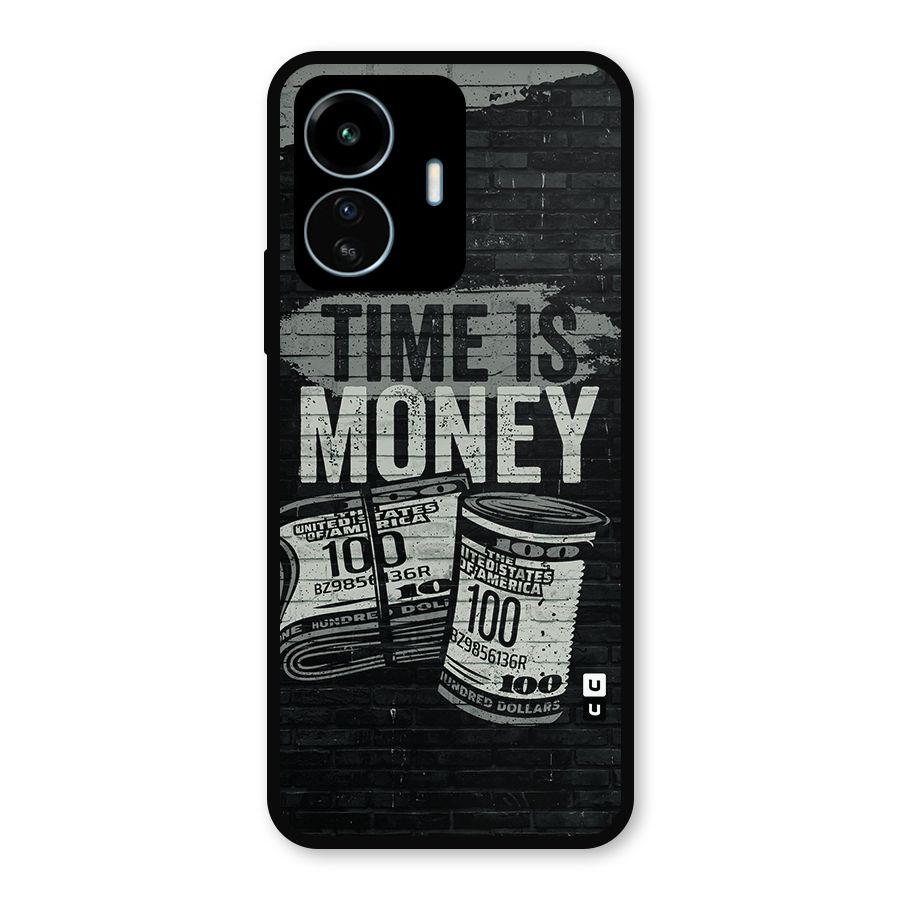 Time Is Money Metal Back Case for vivo iQOO Z6 Lite 5G