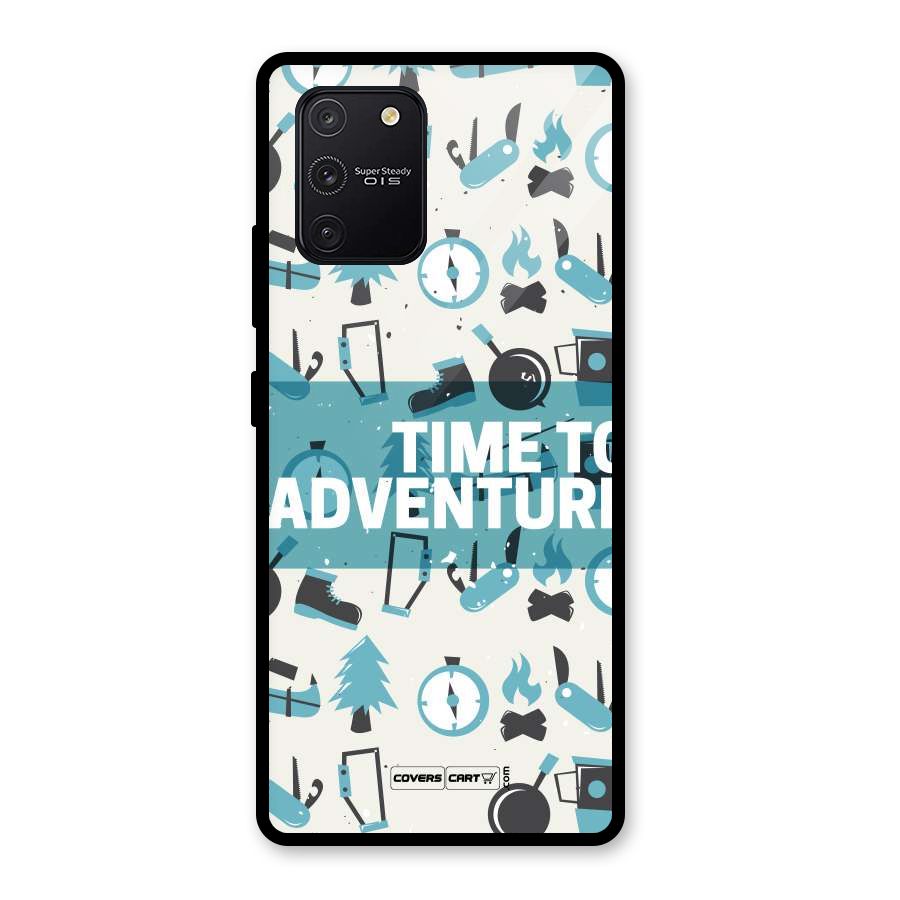 Time To Adventure Blazing Blue Glass Back Case for Galaxy S10 Lite