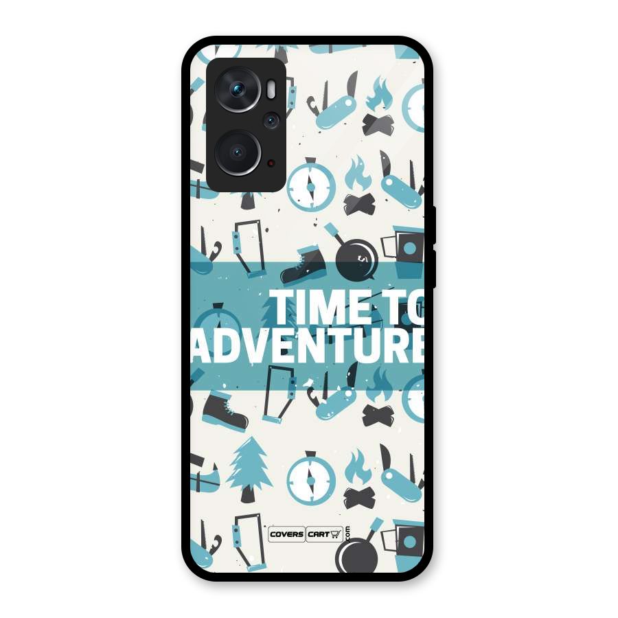 Time To Adventure Blazing Blue Glass Back Case for Oppo K10 4G