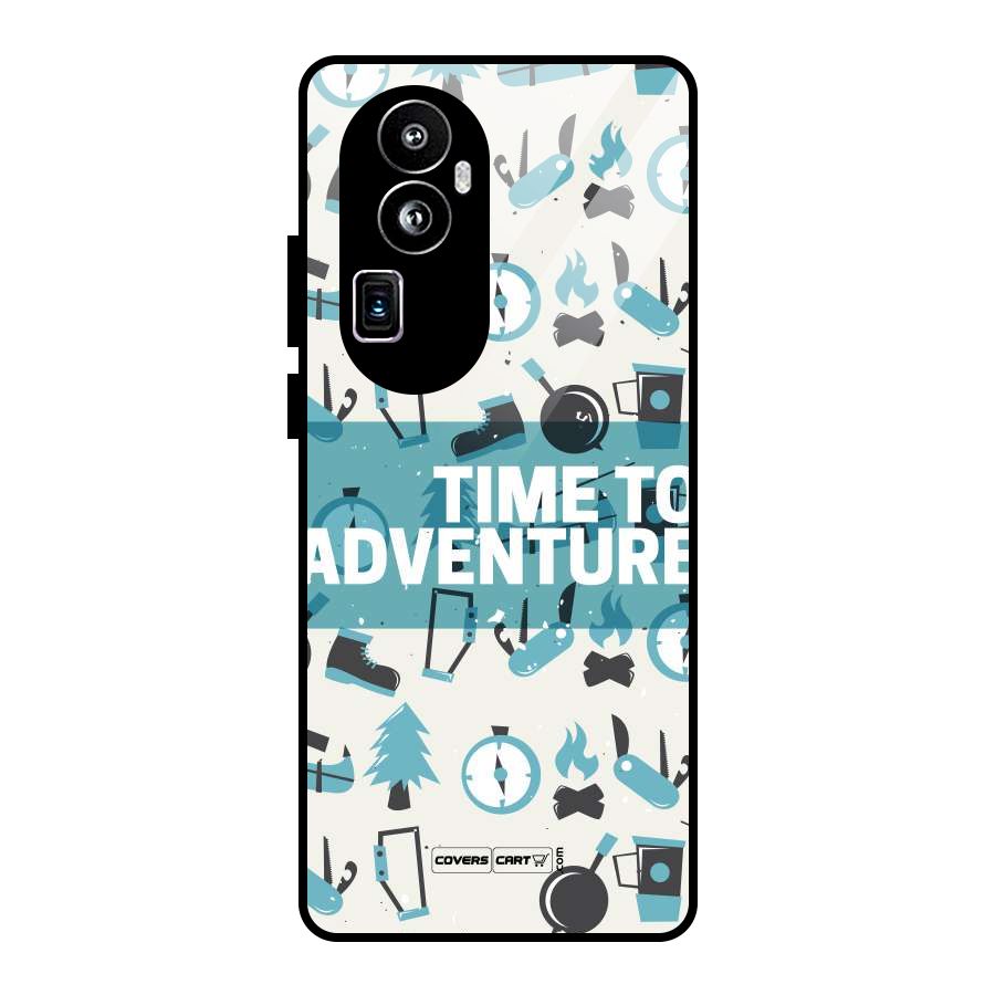Time To Adventure Blazing Blue Glass Back Case for Oppo Reno10 Pro Plus