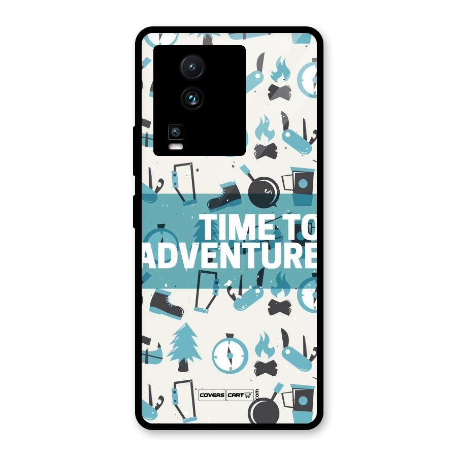 Time To Adventure Blazing Blue Glass Back Case for Vivo iQOO Neo 7 Pro