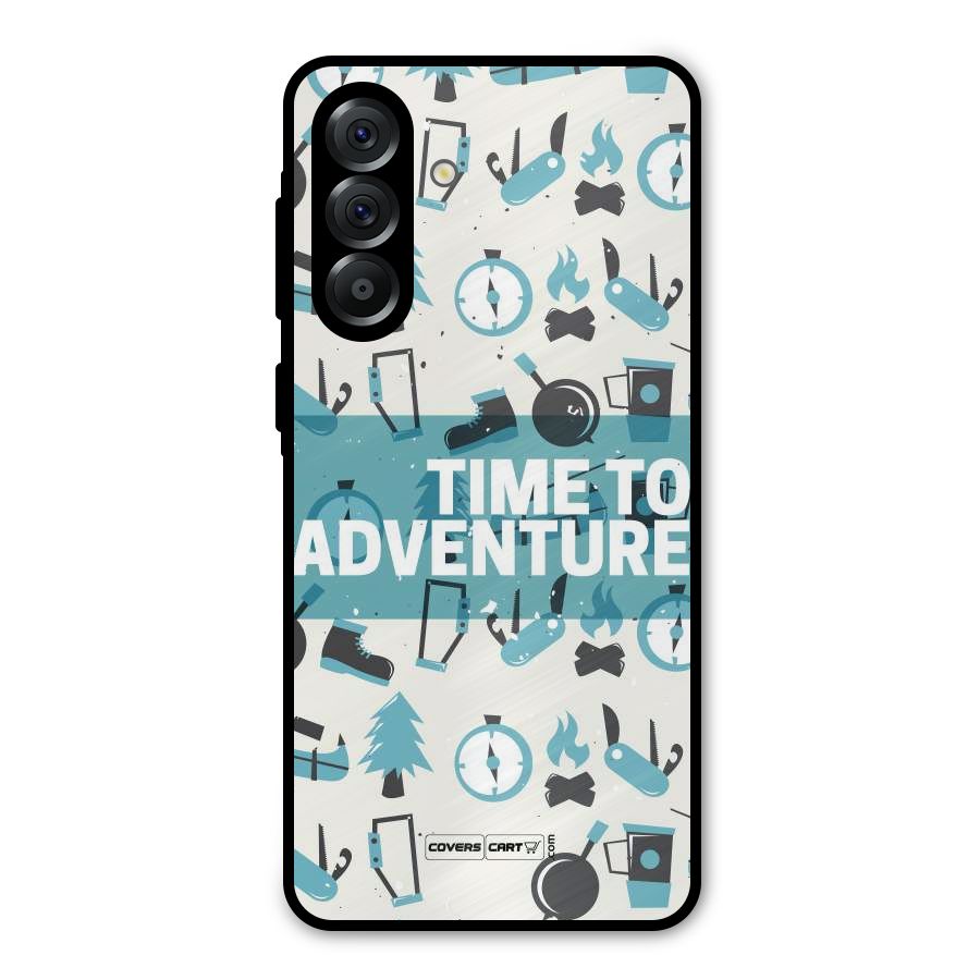 Time To Adventure Blazing Blue Metal Back Case for Galaxy A56