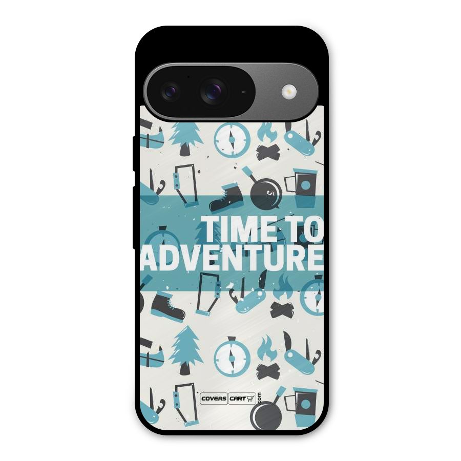 Time To Adventure Blazing Blue Metal Back Case for Google Pixel 9