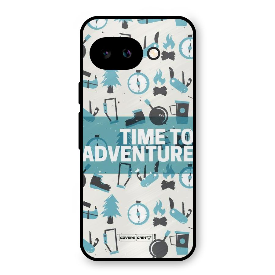 Time To Adventure Blazing Blue Metal Back Case for Google Pixel 9a