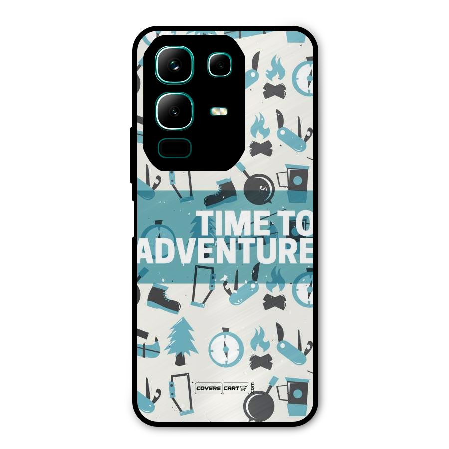 Time To Adventure Blazing Blue Metal Back Case for Infinix Note 50x