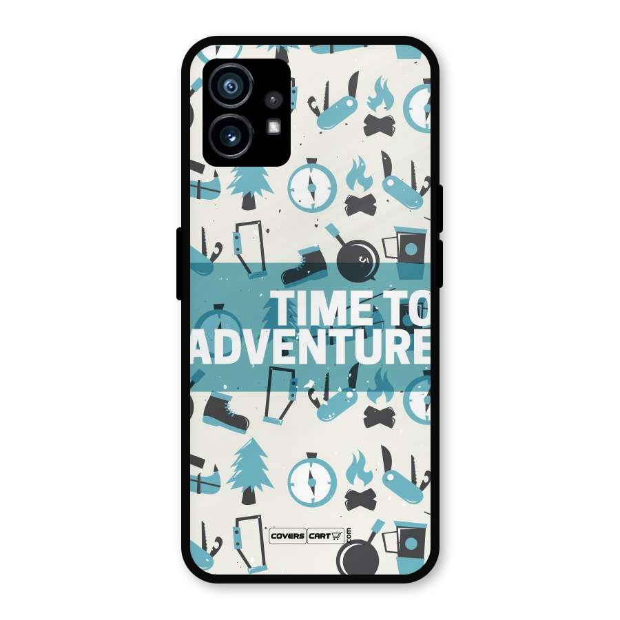 Time To Adventure Blazing Blue Metal Back Case for Nothing Phone 1