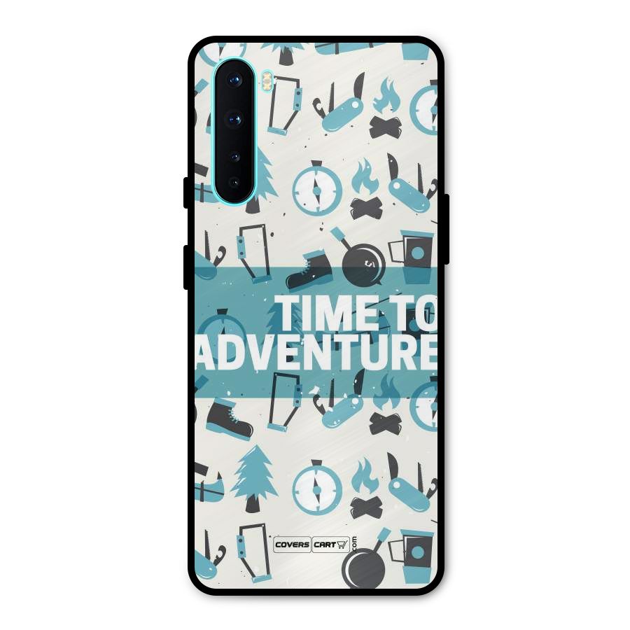 Time To Adventure Blazing Blue Metal Back Case for OnePlus Nord
