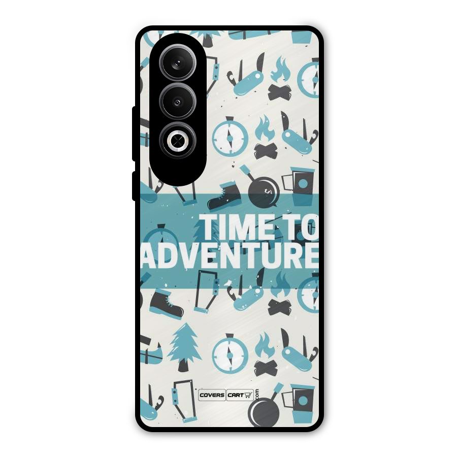 Time To Adventure Blazing Blue Metal Back Case for OnePlus Nord CE4