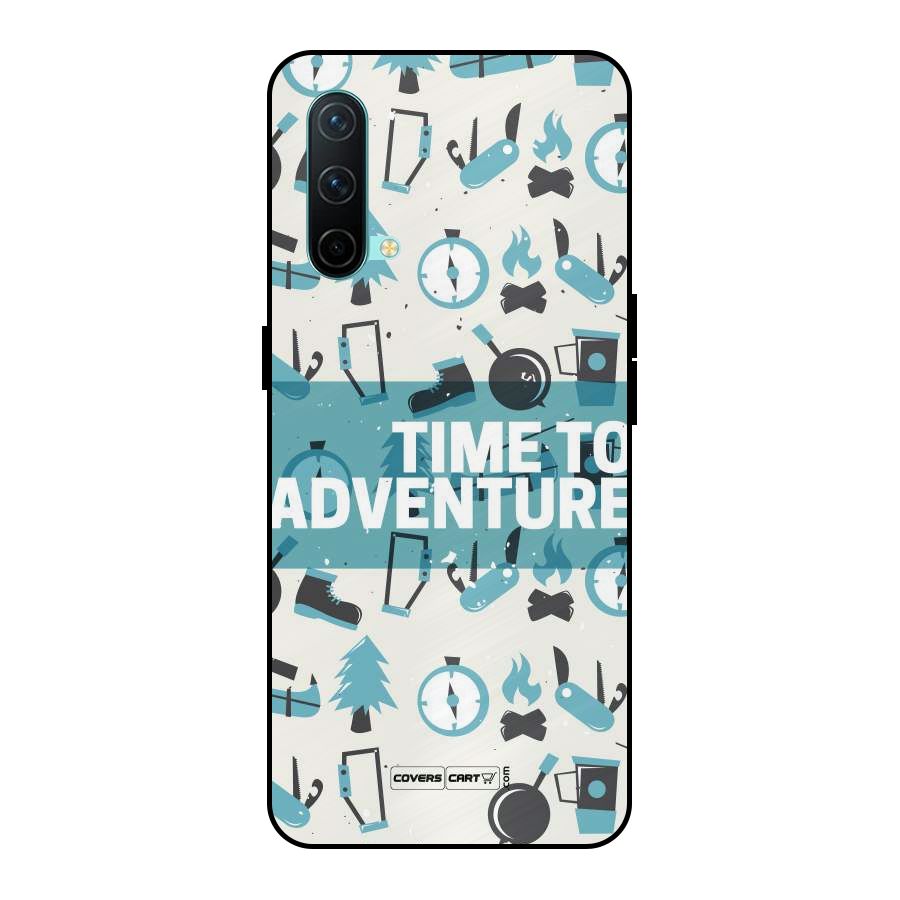 Time To Adventure Blazing Blue Metal Back Case for OnePlus Nord CE 5G