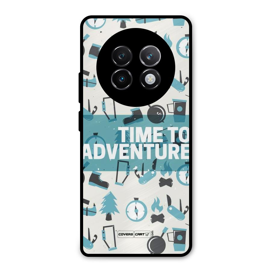 Time To Adventure Blazing Blue Metal Back Case for Realme 13 Plus