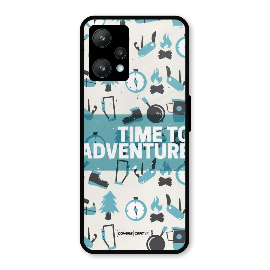 Time To Adventure Blazing Blue Metal Back Case for Realme 9 Pro Plus 5G