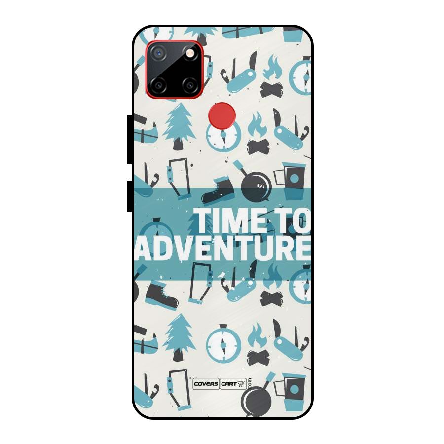 Time To Adventure Blazing Blue Metal Back Case for Realme C12