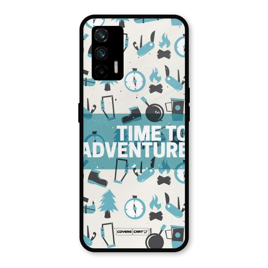 Time To Adventure Blazing Blue Metal Back Case for Realme GT 5G