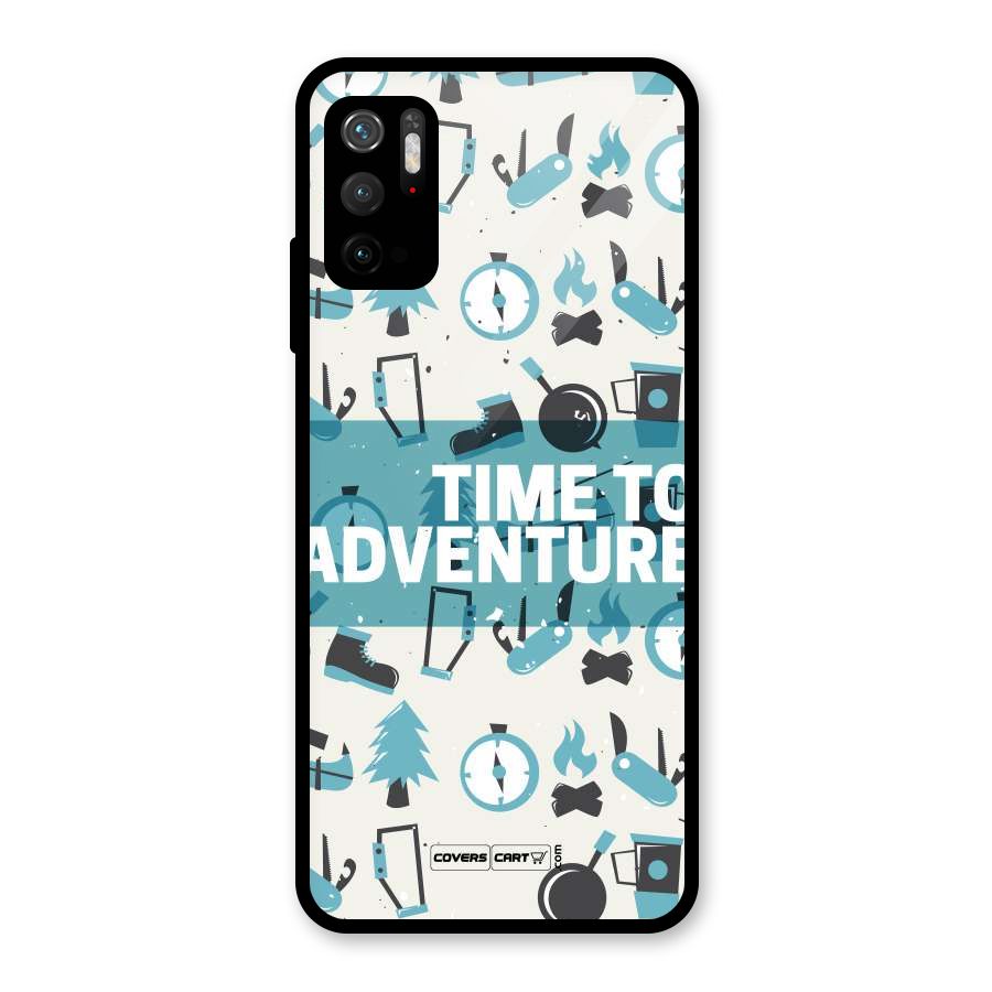 Time To Adventure Blazing Blue Metal Back Case for Redmi Note 10T 5G