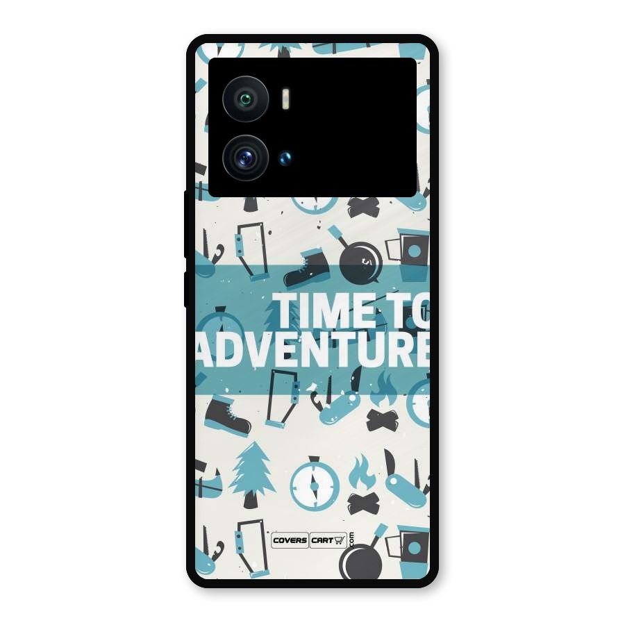Time To Adventure Blazing Blue Metal Back Case for iQOO 9 Pro